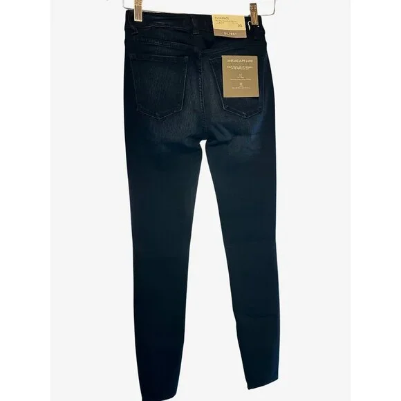 DL1961 Wooster Womens Skinny Jeans Size 23 Dark Wash Stretch Denim Florence Mid - Picture 6 of 11